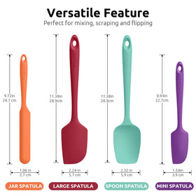 U-Taste spatula with rubberized, non-slip handle for secure grip