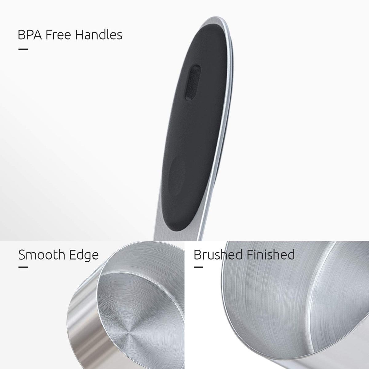 Smooth rust-resistant stainless steel surface from U-Taste.