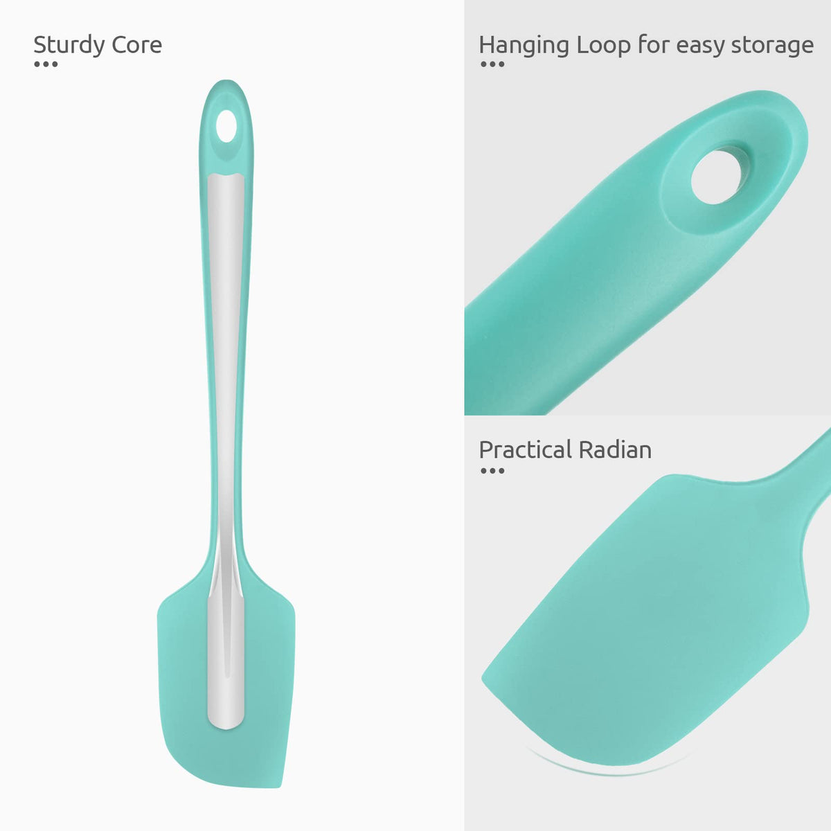U-Taste seamless spreader design reduces mess and spreads evenly.