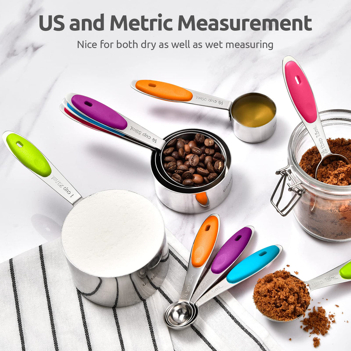 U-Taste set stored in a kitchen drawer illustrating compact design.