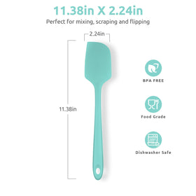 U-Taste silicone spatula extended length for easy reach and mixing.