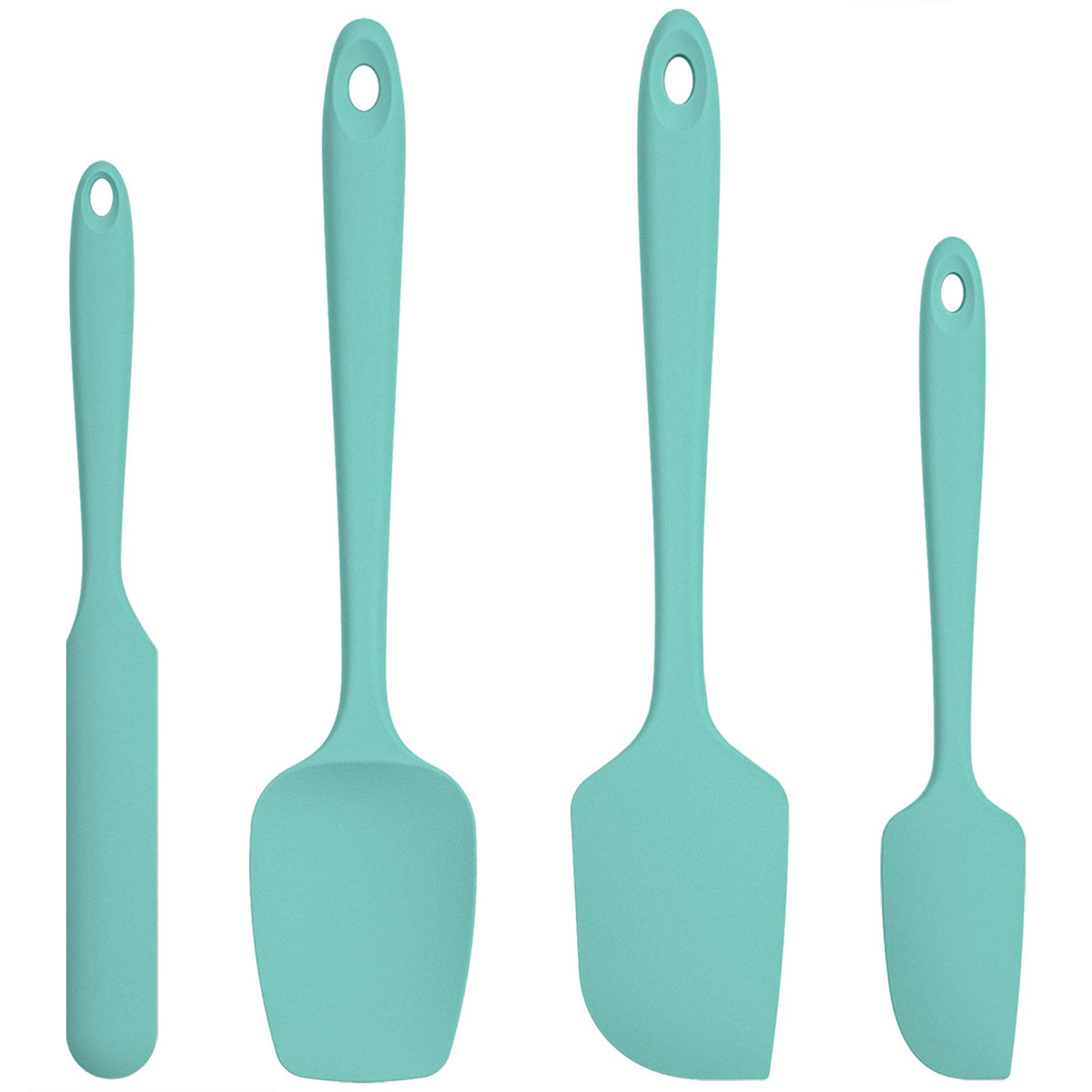 U-Taste silicone jar spatula for precise scraping and batter mixing.