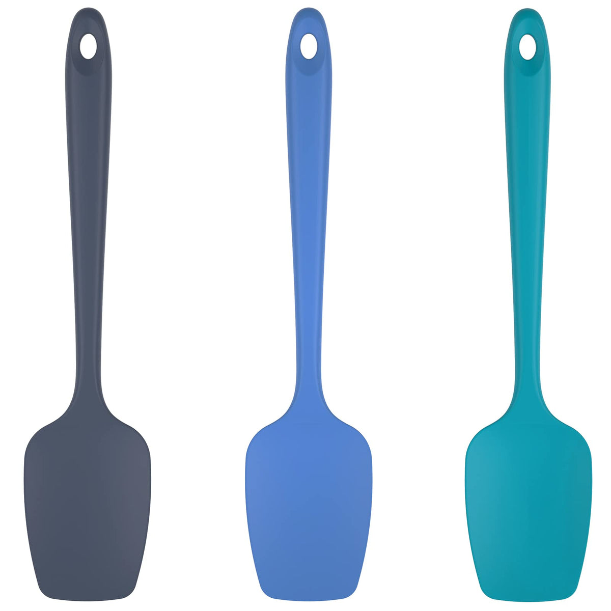 U-Taste silicone spoon spatula set in multicolor for versatile cooking tasks.