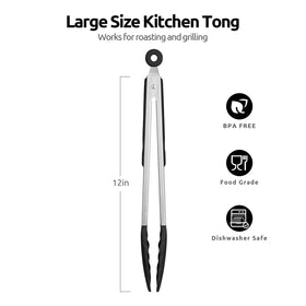 U-Taste silicone tips provide nonstick protection for delicate cookware.