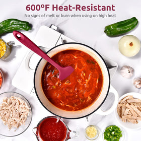 U-Taste spatula with sturdy core for folding ingredients.