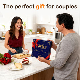 UTCG cheese knife set included for easy, elegant serving.