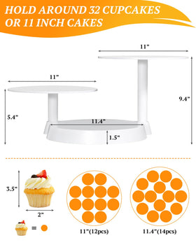Uten 3 tier cupcake stand trays ready to hold cupcakes and cakes for festive displays