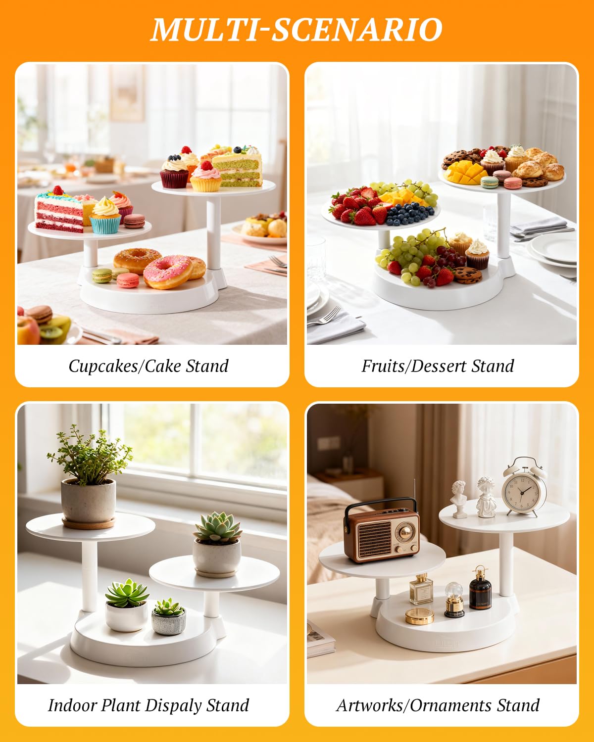 Uten 3 tier cupcake stand wedding table setting looks elegant for events