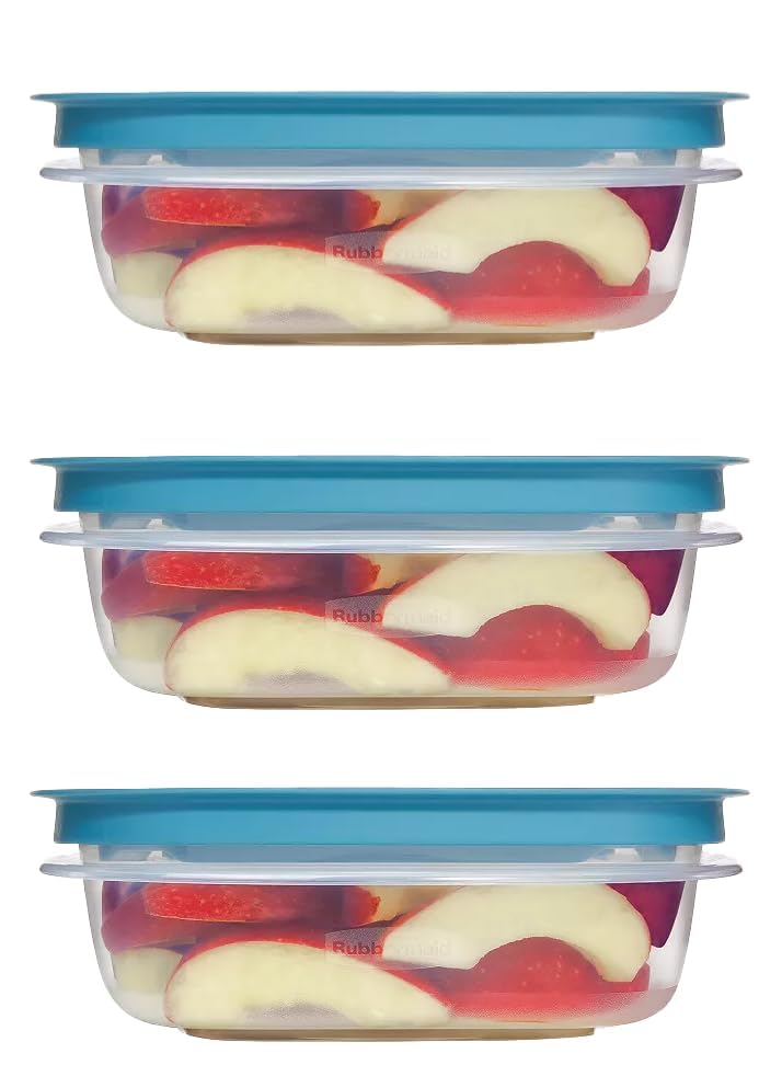 Utensilux 3-Cup containers with easy-find lid system for quick access