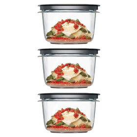 Utensilux Rubber Maid Premier 7-Cup container for meal prep and secure, leak-proof storage