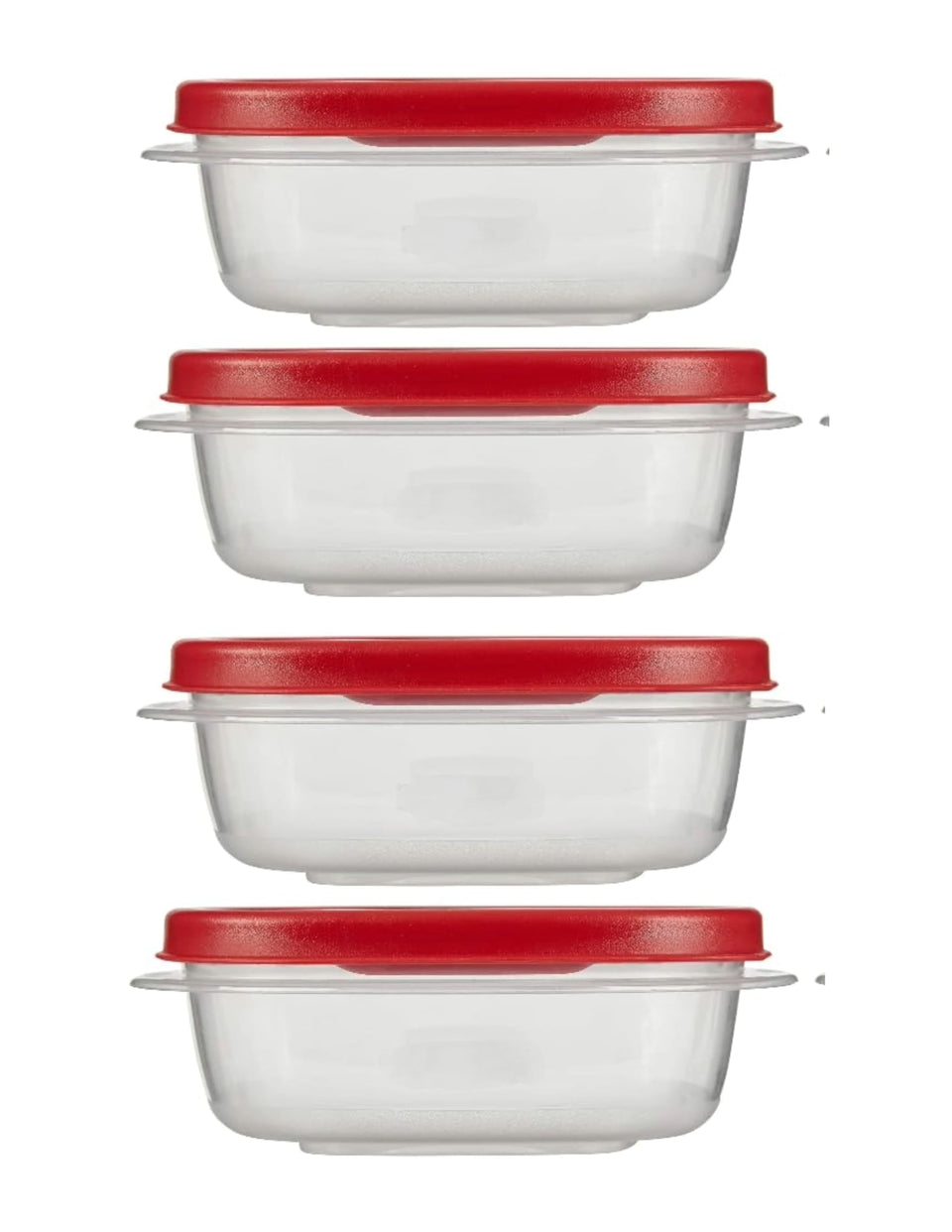 Utensilux Rubbermaid 1.25 cup container; clear view for quick meal prep.
