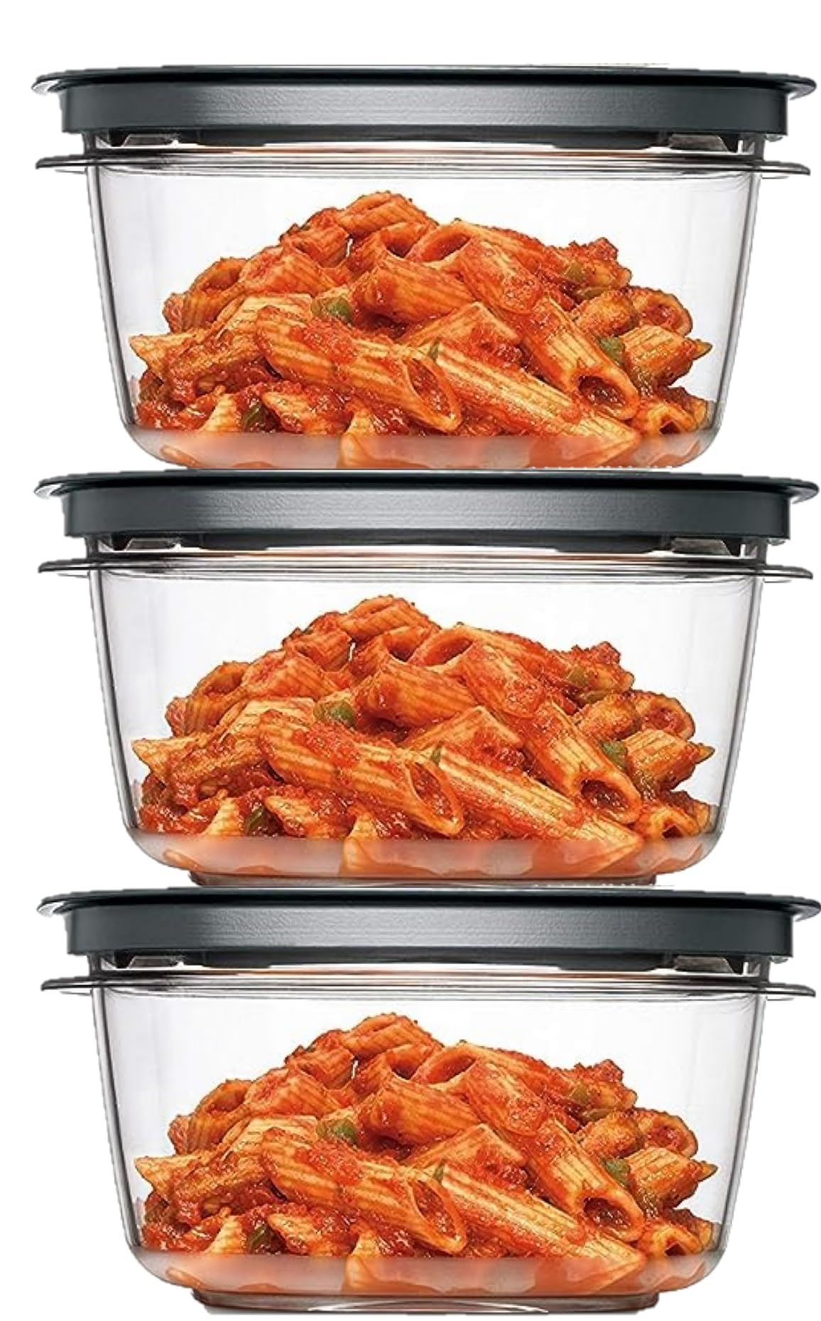 Utensilux Rubbermaid Premier 5-cup bundle on the counter, ideal for leftovers.