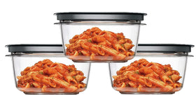 Utensilux Rubbermaid Premier Tritan containers ready for meal prep and reuse.