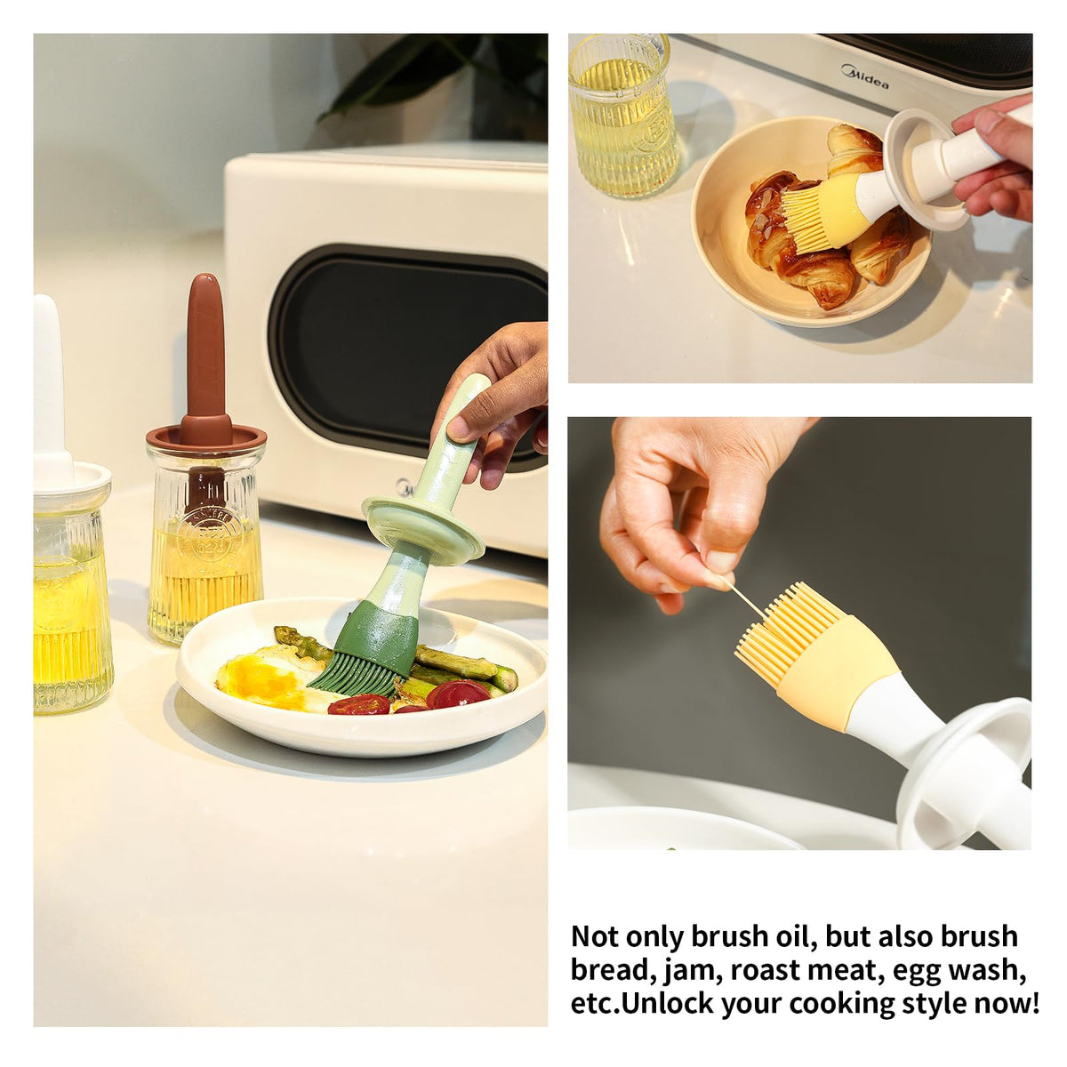 Uteynee-heat-resistant-brush-250c handles high-heat grilling and frying.