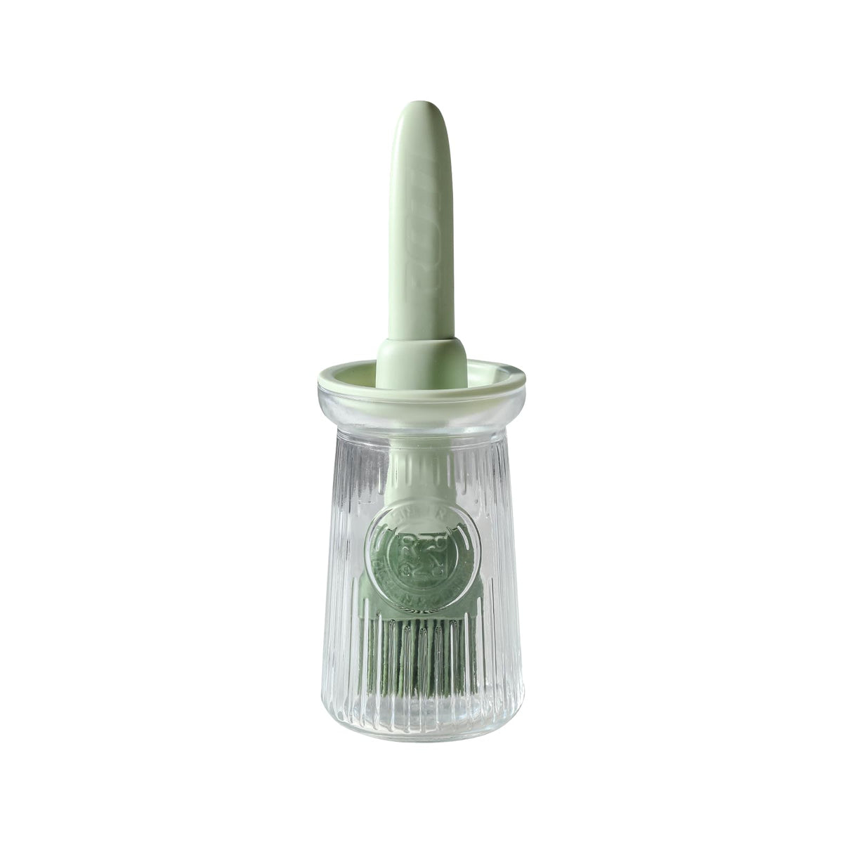 Uteynee oil-dispenser-brush-3in1 on kitchen counter enables mess-free basting.