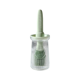 Uteynee oil-dispenser-brush-3in1 on kitchen counter enables mess-free basting.