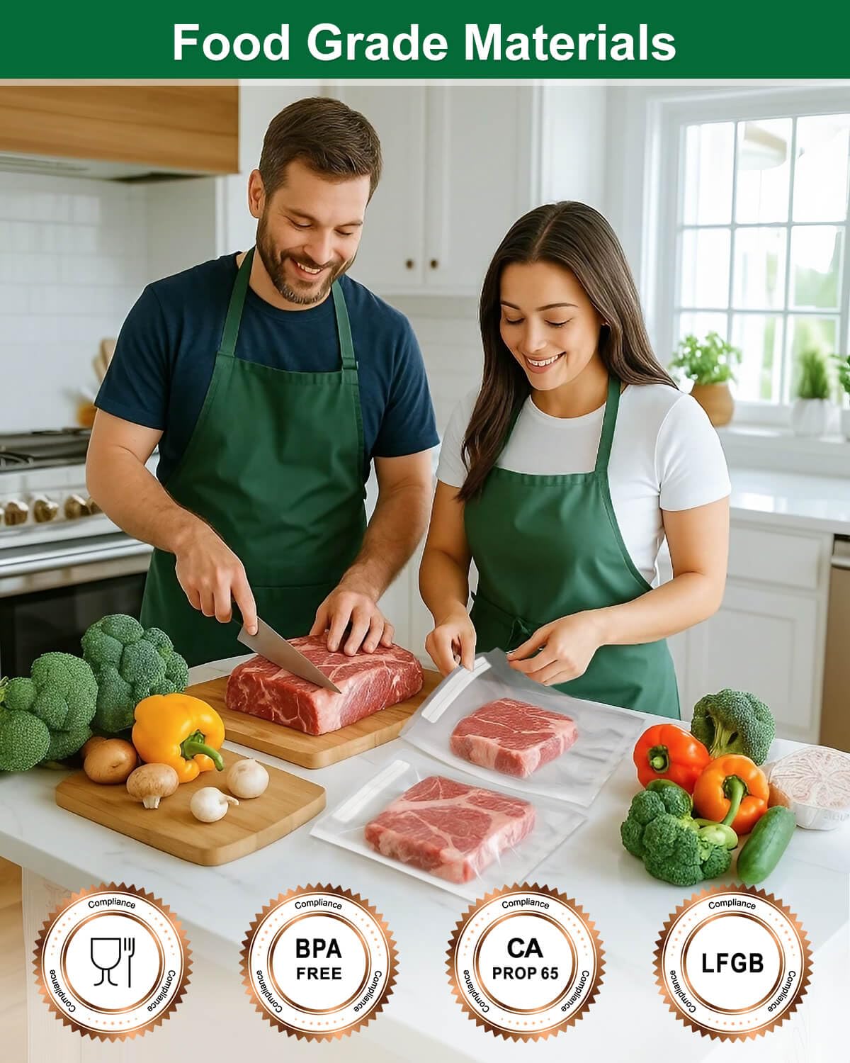 Utilimates quart bags feature a pre-printed labeling area for easy dating and content tracking.