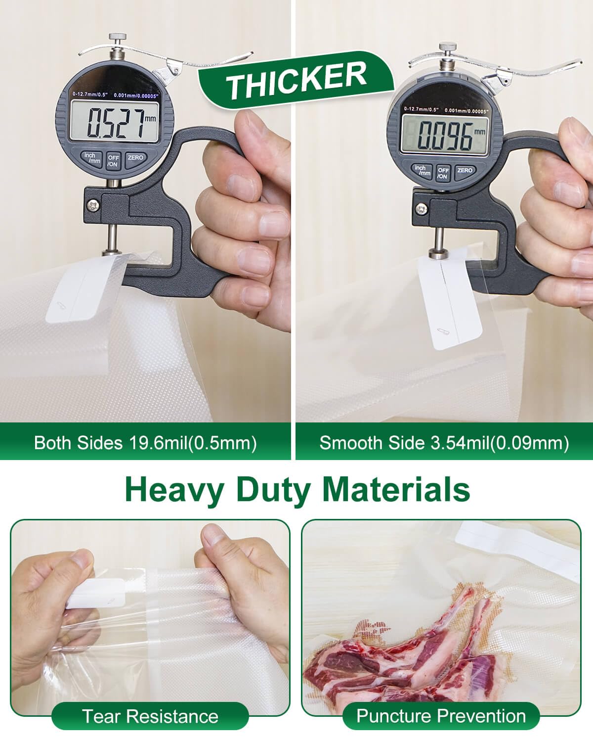 Utilimates quart bags come precut to 8x11 inches for quick meal prep and packing.