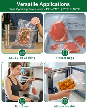 UTILIMATES bags ideal for sous vide and long-lasting freshness.