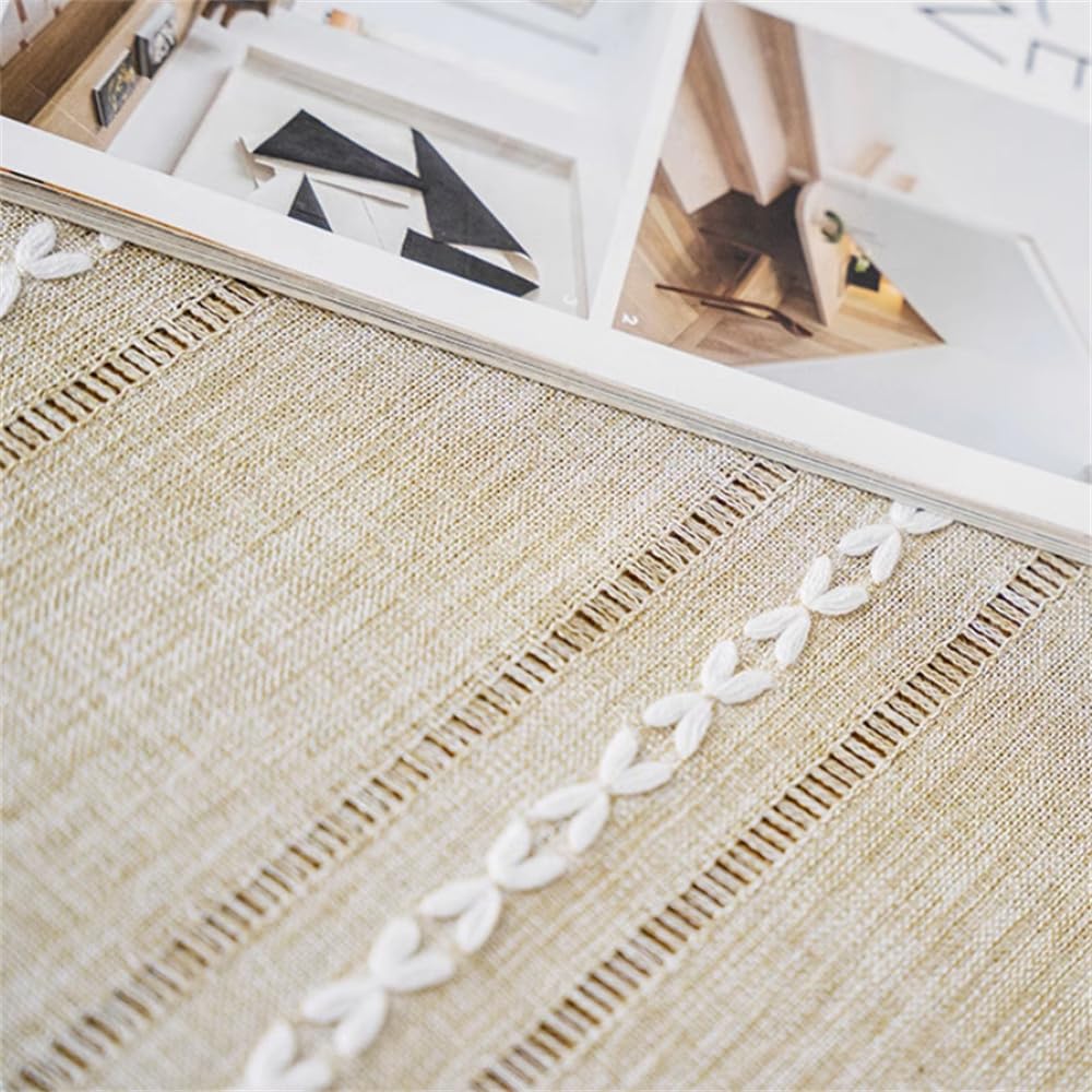 Utobanh coffee table tassel cover detail highlights elegant fringe and seasonal versatility.