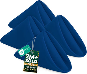 Utopia Home 24-pack royal blue napkins pack shot for events