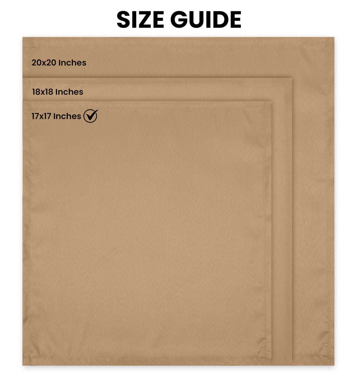Utopia Home beige napkins on table elevate casual and formal dinners