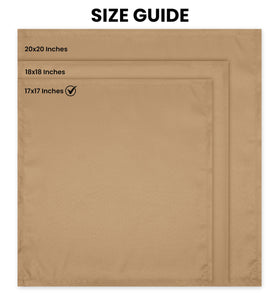 Utopia Home beige napkins on table elevate casual and formal dinners
