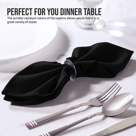 Utopia Home classic black napkins complement casual to formal décor
