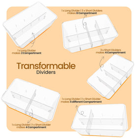 Utopia Home space-saving design fits in drawers or countertops with neat organization.