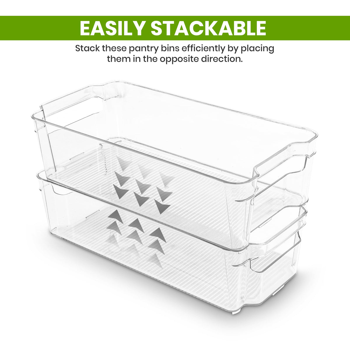Utopia Home durable plastic bin for fridge and freezer organization