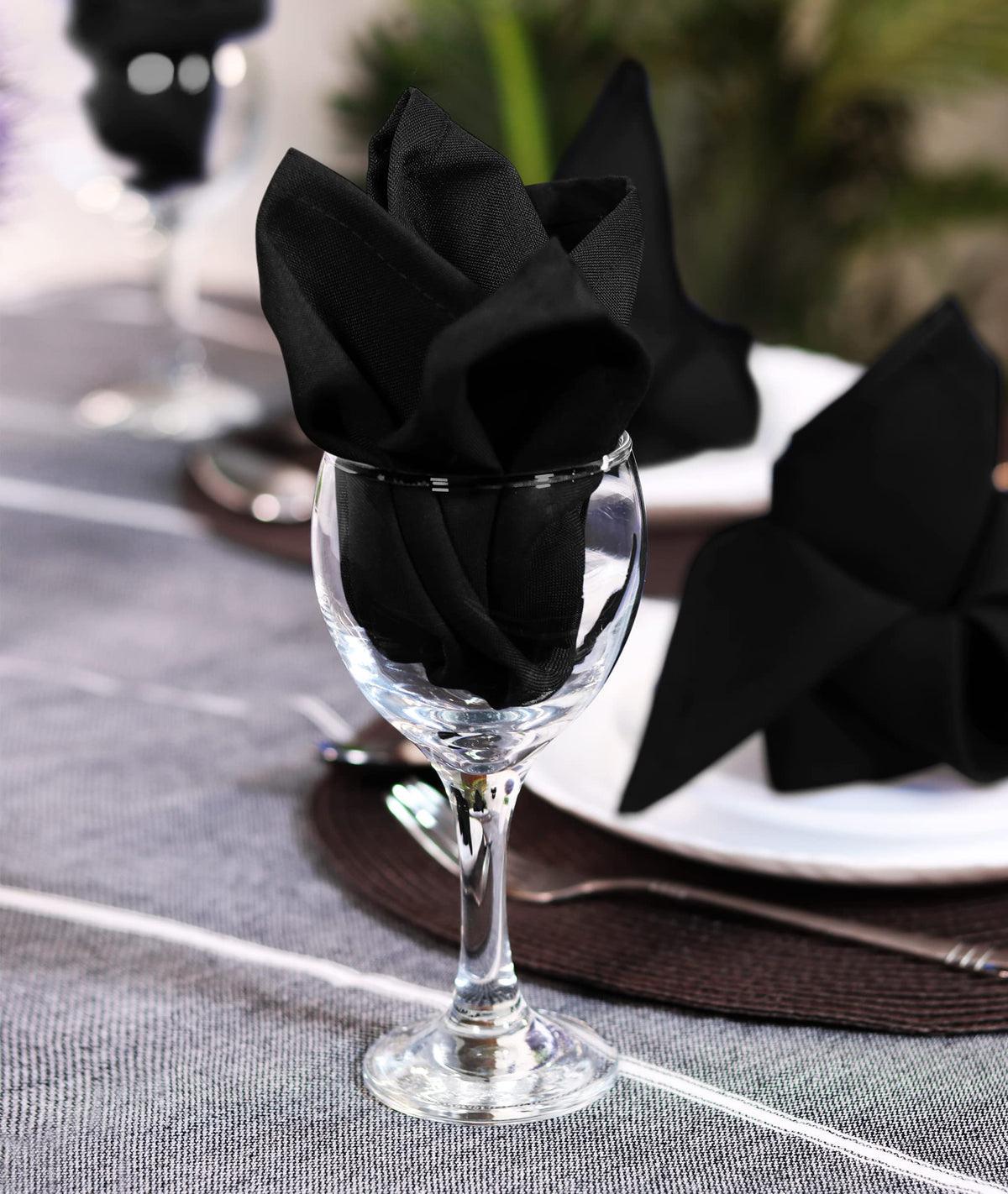 Utopia Home cloth napkins easy care line-dry for quick setup