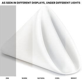 Utopia Home polyester napkins show durability and wrinkle resistance for frequent use.