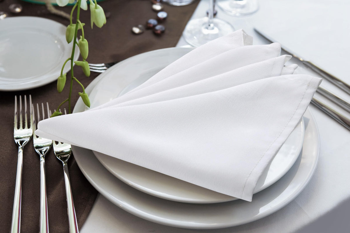 Utopia Home party-ready napkins for festive dining setups at events.