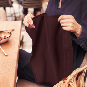 Utopia Home restaurant-hotel use napkins shown on elegant table
