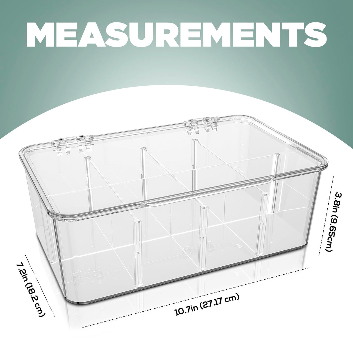 Utopia Home stackable pantry bins with hinged lids maximize storage and visibility.