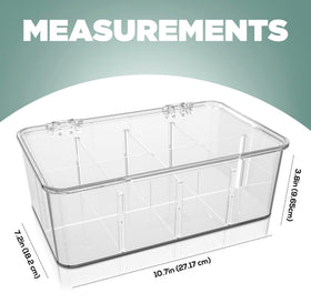 Utopia Home stackable pantry bins with hinged lids maximize storage and visibility.