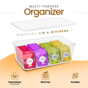 Utopia Home versatile kitchen organizer stores snacks, spices, and small essentials.