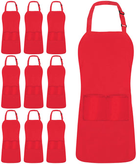 Utopia Kitchen 10-pack bib apron laid flat for versatile home cooking.