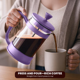 Utopia Kitchen travel-friendly press is ideal for camping and on-the-go mornings