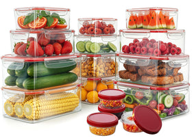Utopia Kitchen 500ml rectangular container with airtight seal for fresh meals.