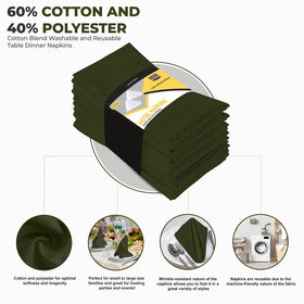 Utopia Kitchen absorbent dinner napkins with a soft touch for family meals