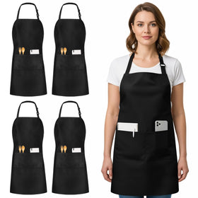 Utopia Kitchen adjustable neck bib apron for comfortable cooking and minimizing spills.