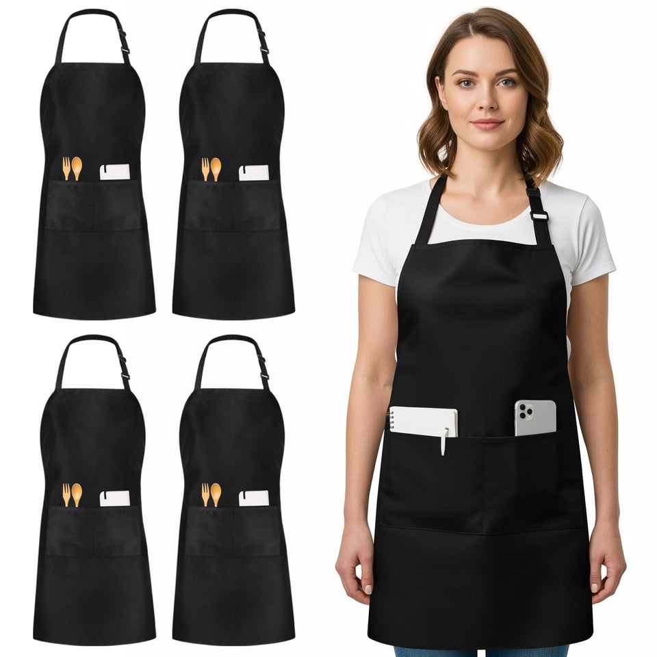Utopia Kitchen adjustable neck bib apron for comfortable cooking and minimizing spills.