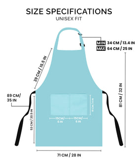 Utopia Kitchen bib apron front pockets design keeps tools within reach during cooking.