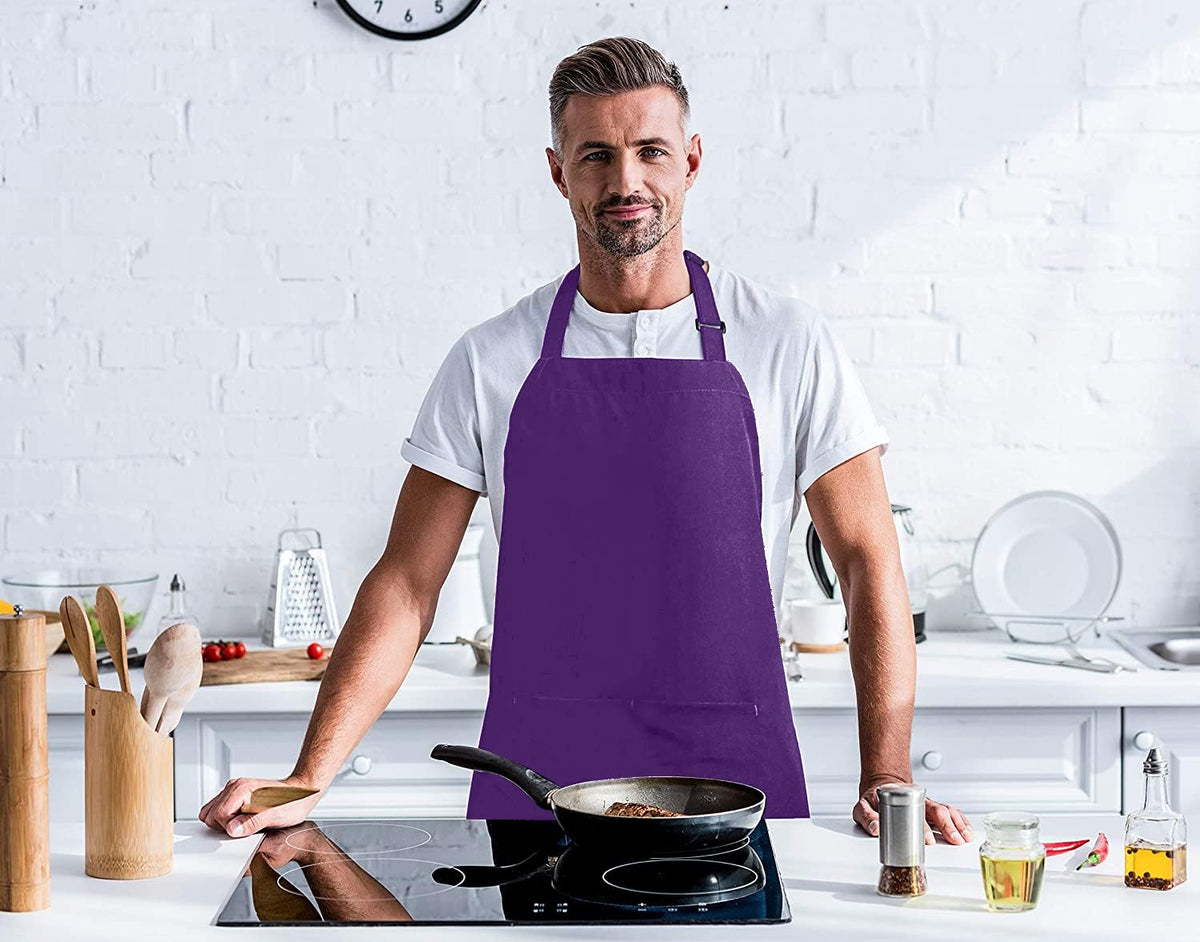 Utopia Kitchen bib apron durable edges designed for everyday use.