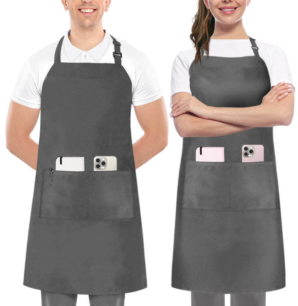 Utopia Kitchen bib apron with adjustable neck strap for a comfortable, customizable fit.