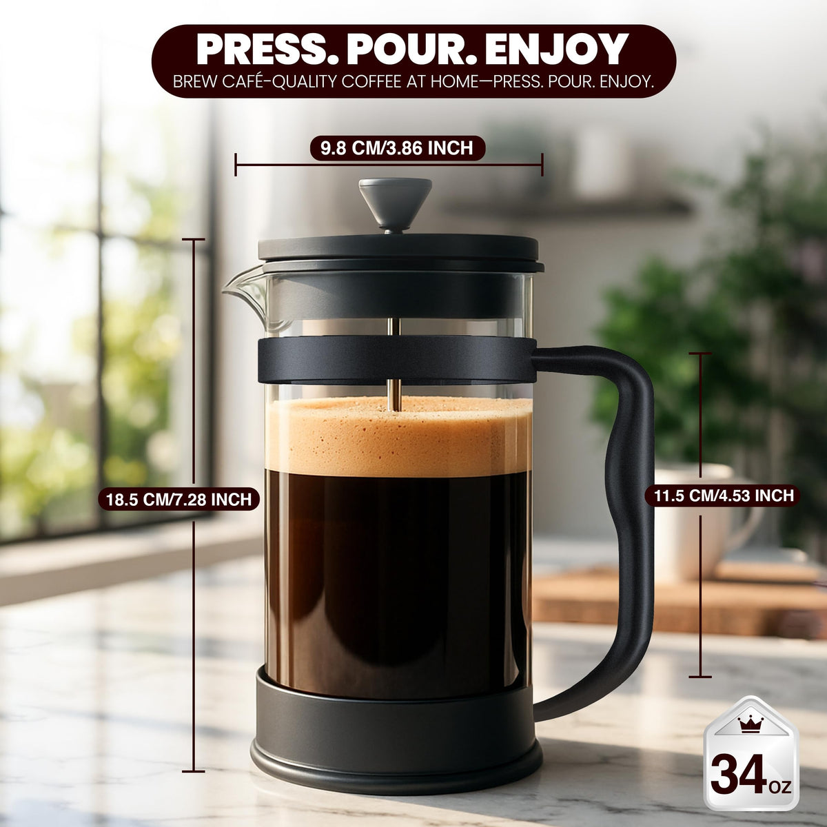 Utopia Kitchen borosilicate glass resists temperature shocks and odor transfer