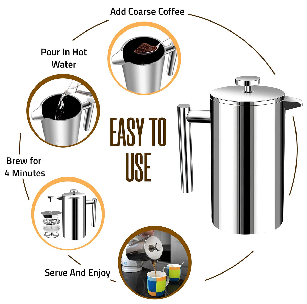 Utopia Kitchen dishwasher-safe design makes cleanup quick and easy