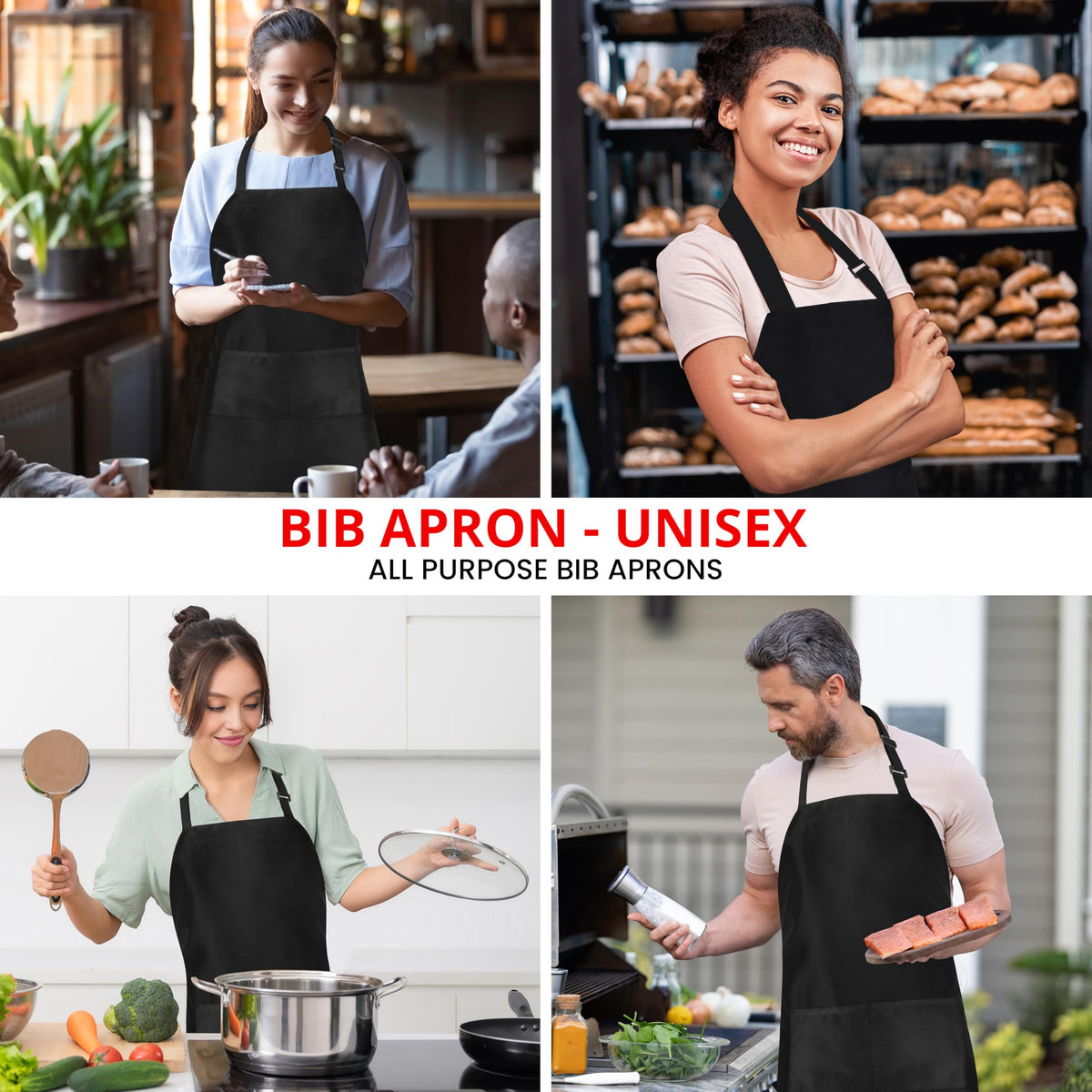 Utopia Kitchen easy-care machine-washable apron for quick cleanup
