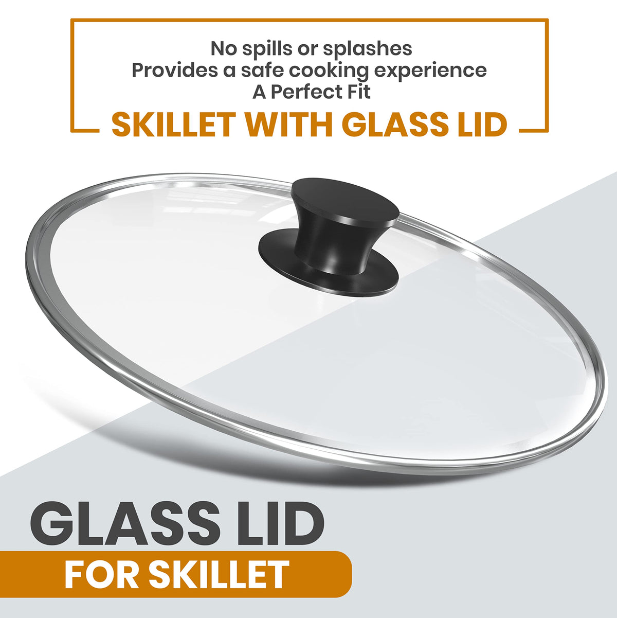 Ergonomic handles on the skillet for easy maneuvering and pouring.